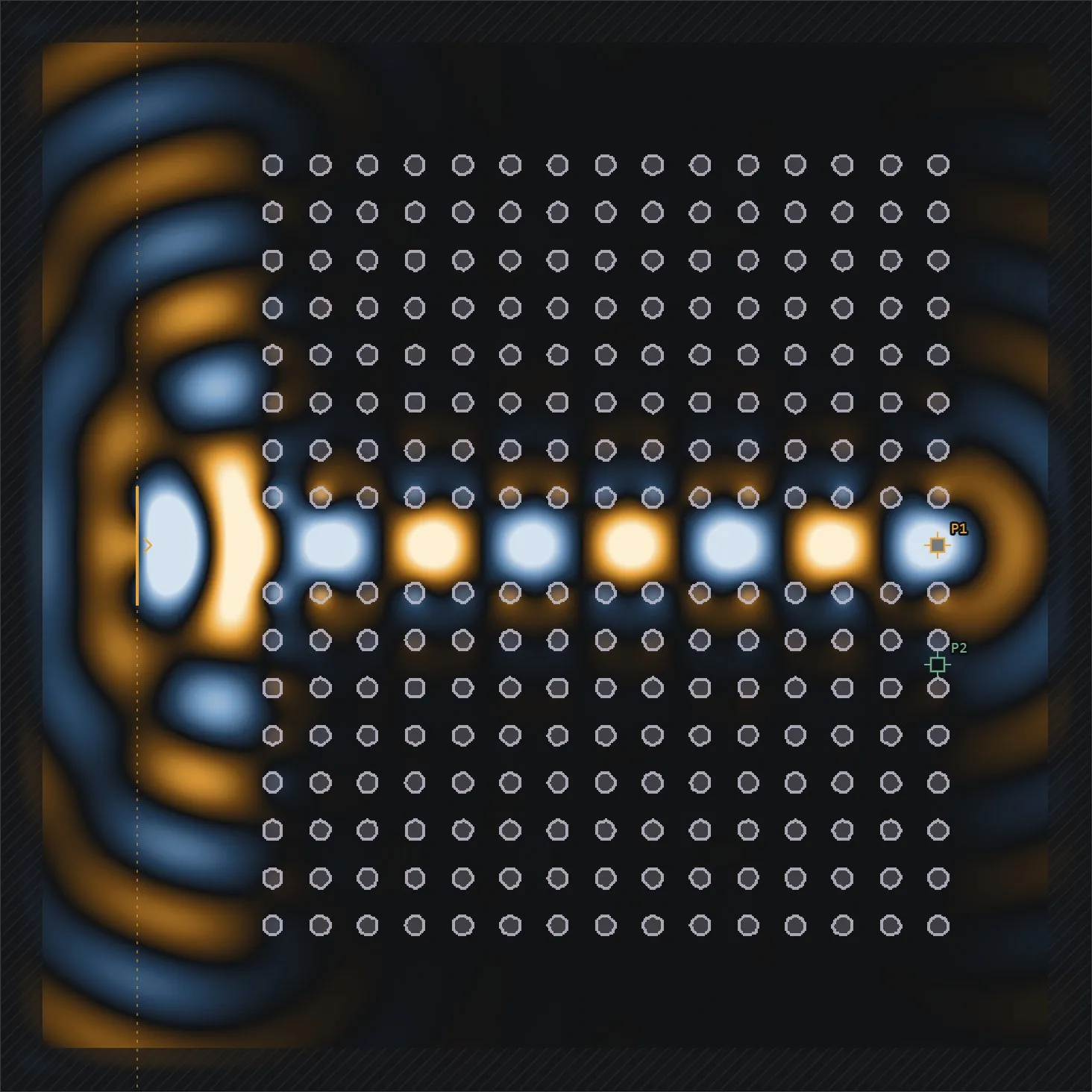 A photonic crystal waveguide